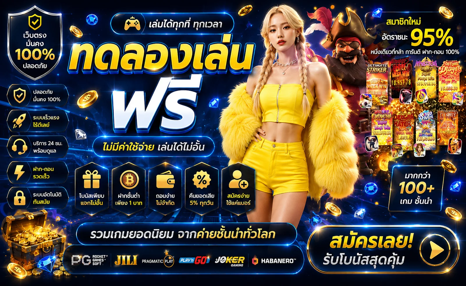 หน้าทดลองเล่นสล็อตฟรีจากค่าย PG SLOT Pragmatic JILI ที่ Cozy747